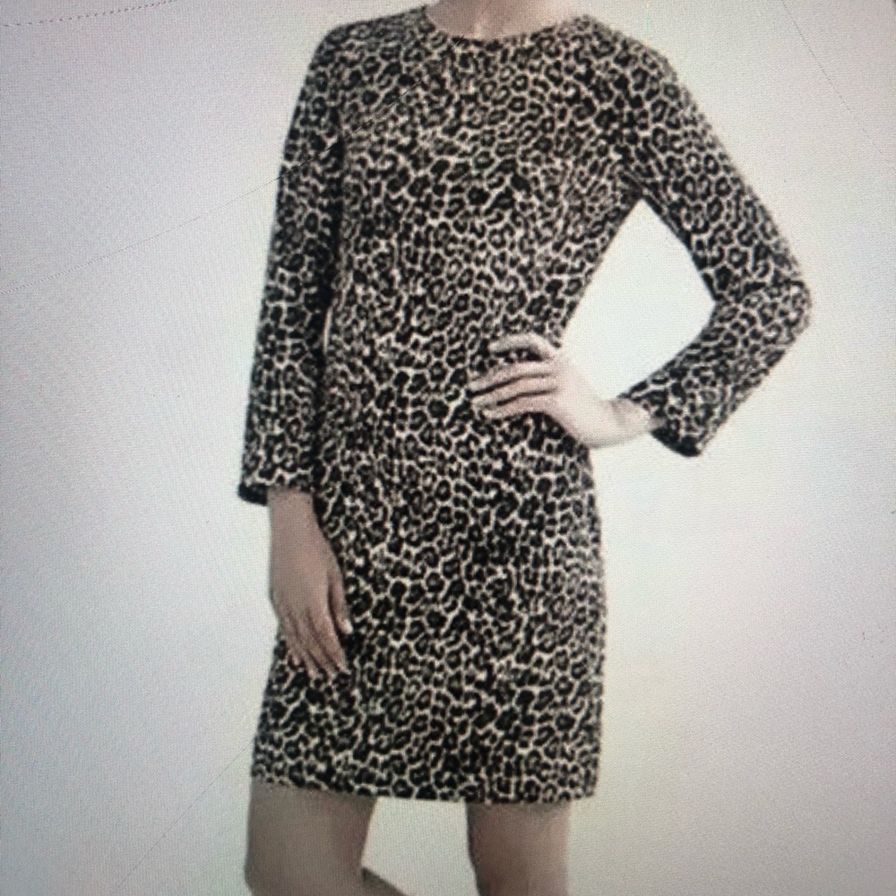 J Crew leopard dress. Size 10